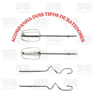 Batedeira Bak 5 Velocidades Dois Batedores 300w 127v Bak BK-BTDL-127