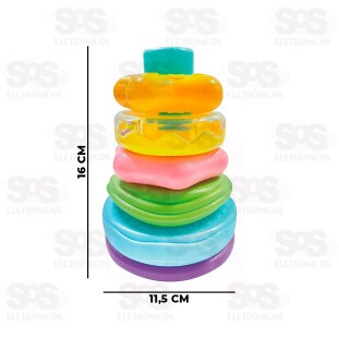 Torre De Empilhar Argolas Educativo Polibrinq BB3019