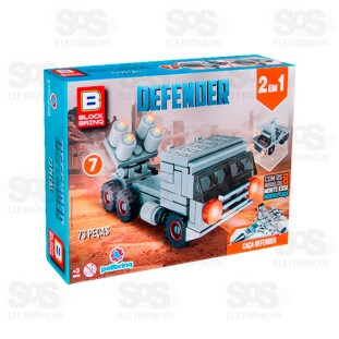 Bloco de Montar Defender Modelos Sortidos Polibrinq BM035