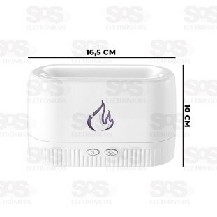Difusor Umidificador Aromático Ultrassônico 200ML Chamas B-Max BM054