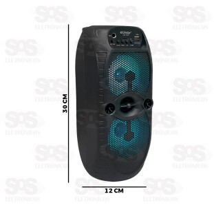 Caixa De Som 20W Com LED Livstar CNN-315SP