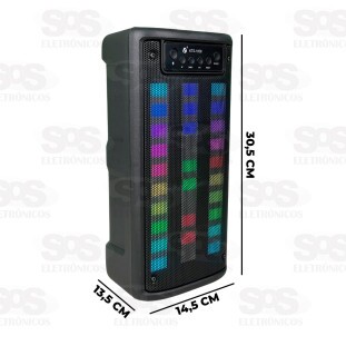 Caixa De Som 20W LED Barra Rítmica KTS-1850