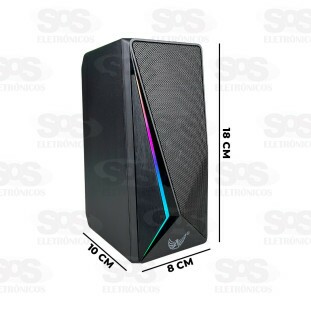 Caixa de Som Multimídia Bluetooth Com LED RGD Altomex AL-3868
