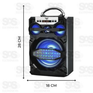 Caixa De Som Portátil 15W Altomex A-81