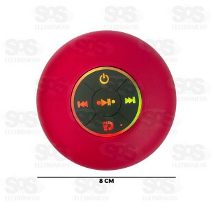 Caixa De Som Portátil 8W Proteção IPX4 Eletromex EL-1027