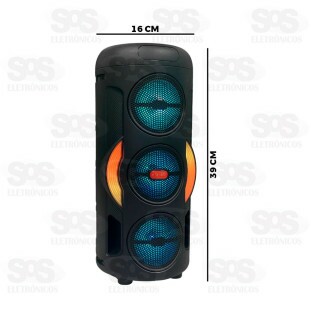 Caixa De Som Potente 120W Recarregável KTS-1203
