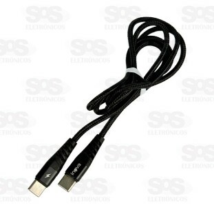 Cabo De Dados Duplo Type C 65W 1 Metro Inova CBO-12221