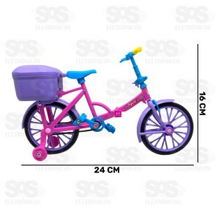 Boneca Articulada Ciclista Com Luzes Toy King TK-1736