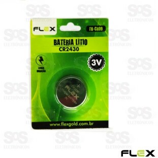 Bateria Moeda 2430 Litio Com 1 Unidades Flex CR09