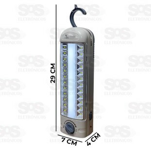 Luminária De Emergência Multifuncional Recarregável LED 10W Caerus CRS-3257