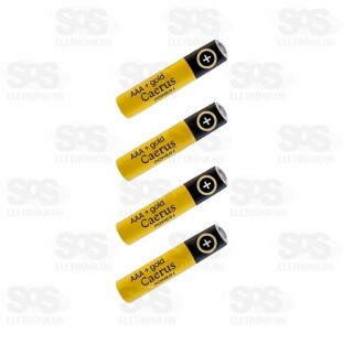 Pilhas AAA Gold Embalagem Com 48 Unidades 1.5V Caerus CRS-5555