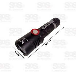 Lanterna Tática de Led Recarregável Caerus CRS-9848