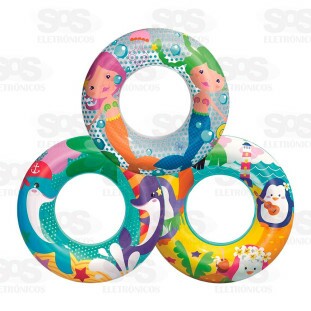 Boia Inflável Circular Estampas Divertidas 60CM Caerus CRS-1946