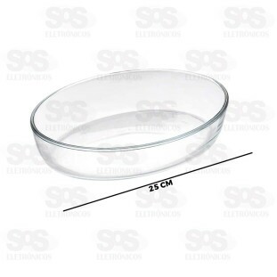 Travessa Oval de Vidro 1600ML 25x6,5CM DT1,6O