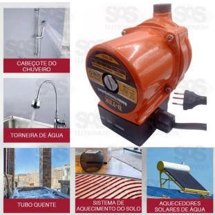 Bomba Pressurizadora De Água Pressão Resistente 120w 127v B-Tek BT-Z54