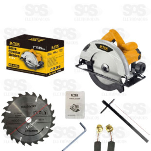Serra Circular Elétrica 110V B-Tek BT-DZ66