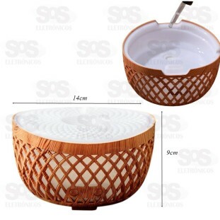 Difusor Umidificador Aromático Decorativo Com Iluminação Eletromex EL-5509