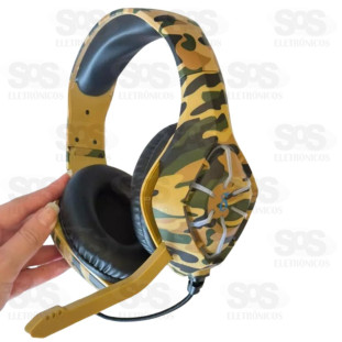 Headset Gamer RGB Pro Camuflado Aitek Delta -FC4030