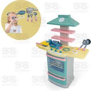 Fogão Infantil Big Chef Com Acessórios Picolor Poliplac 9472