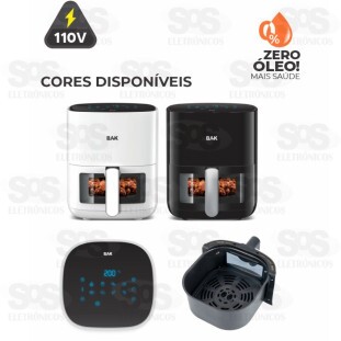 Fritadeira Elétrica Air Fryer 5,5 Litros 127V Bak BK-FRI55L-110