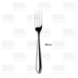Kit Garfo De Mesa em Inox 6 Unidades 19cm  TOP0755