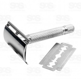 Aparelho De Barbear Em Metal Com Lâmina Home & More HM-10