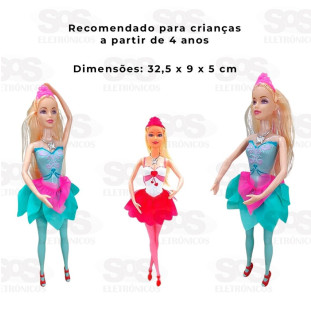 Boneca Articulada Bailarina Pica Pau PI3555