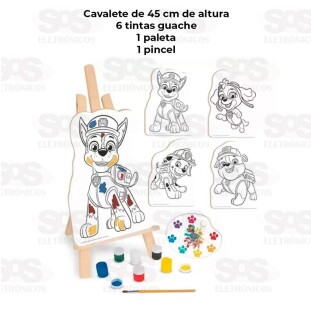 Kit Pintura Patrulha Canina 13 Peças Nig Brinquedos 0680