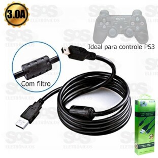 Cabo Mini USB V3 1.8 Metros com Filtro 3.0 X-cell cab3