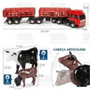 Caminhão Bitrem Boiadeiro Poliplac 98003