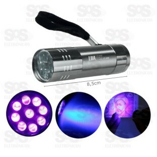 Lanterna de Luz Negra Ultravioleta Detecta Nota Falsa  Luatek LT-405