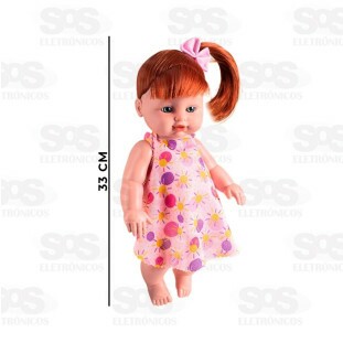 Boneca Yukinha Baby Hair Ruiva Nova Toys 1149