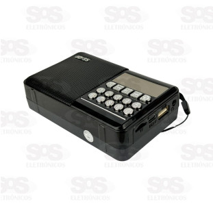 Rádio Recarregável FM/TF/Bluetooth 3W Altomex JD-35