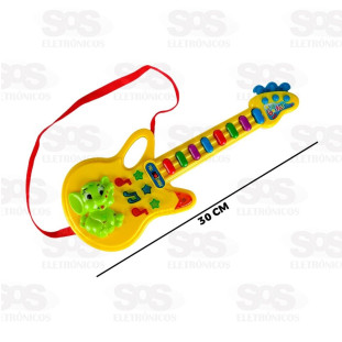 Guitarra Infantil Com Luzes Toy King TK-AB4566