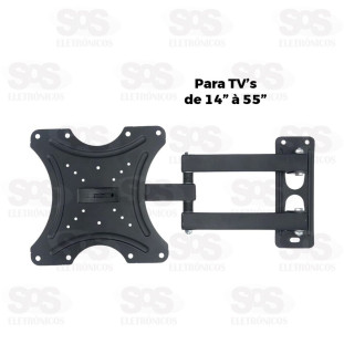 Suporte Fixo Inclinável Para TV De 14 a 55 Polegadas Altomex C-232