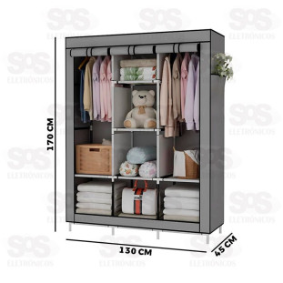 Guarda Roupa Portátil Dobrável 170x130CM B-Max BM-F1060