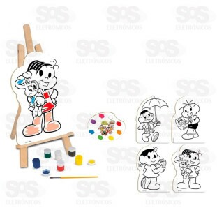 Kit Pintura Turma Da Mônica 13 Peças Nig Brinquedos 766