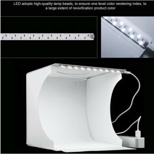 Mini Estúdio Para Fotos Dobrável Com LED B-Max BM-F1131