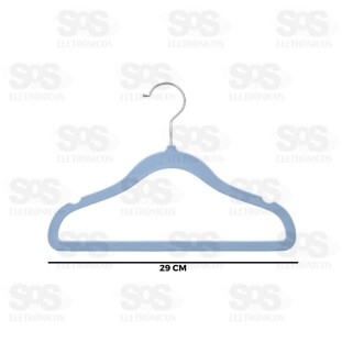 Jogo Cabides Aveludados Infantil 5 Peças Top Útil TOP1821