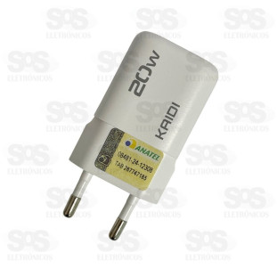 Carregador Rápido PD 20W Kaidi KD-661