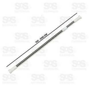 Varão Bastão Extensível Para Cortina 110-200cm B-Max BM-F1218