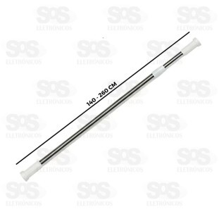 Varão Bastão Extensível Para Cortina 140-260cm B-Max BM-F1219