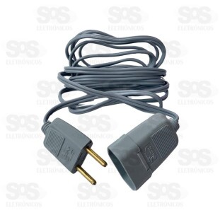 Extensão Macho-Fêmea 2 Pinos 3 Metros Luster 2183