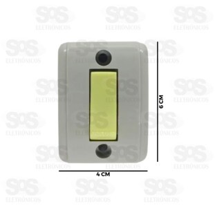 Interruptor Simples De Sobrepor 10A 250V Luster 10351