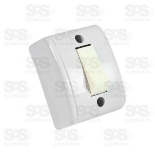 Interruptor Simples De Sobrepor 10A 250V Luster 10361