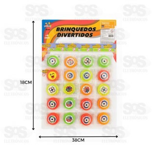 Ioiô Cartela Com 20 Unidades Toy King Tk -Ab8254