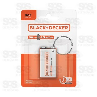 Bateria Alcalina 9V 6Lr61 Black+Decker Bdbt-009V-01
