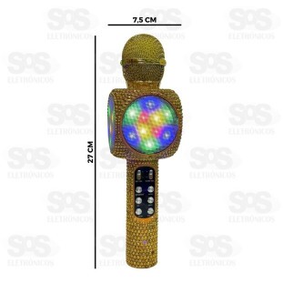 Microfone Bluetooth Com LED Altomex AL-925