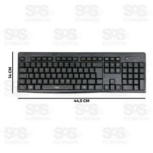 Kit Teclado E Mouse Sem Fio Altomex Al-9509