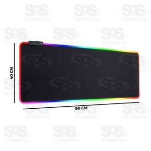 Mouse Pad Gamer Led Rgb Extra Grande 90X40Cm Xc-Mpd-06
